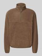 Fleecepullover met schipperskraag