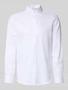 Regular fit zakelijk overhemd van katoen met haaikraag