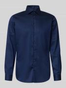 Regular fit zakelijk overhemd van katoen met kentkraag