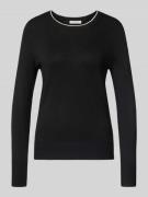 Gebreide pullover met ribboorden