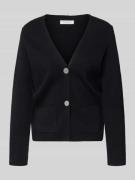 Loose fit gebreid jack met V-hals