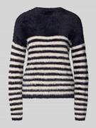 Gebreide pullover van imitatiebont