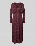 Maxi-jurk met druppelvormige hals