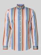 Slim fit zakelijk overhemd van katoen met kentkraag