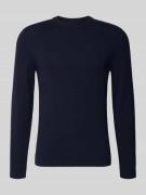 Gebreide pullover van een mix van katoen en kasjmier met ronde hals