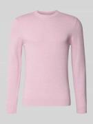 Gebreide pullover van een mix van katoen en kasjmier met ronde hals