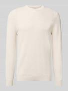 Gebreide pullover met ribboorden