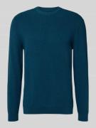 Gebreide pullover met ribboorden