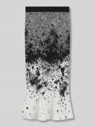 Nauwsluitende midirok van viscosemix, model 'FORANDINA'