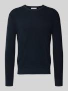 Gebreide pullover met ribboorden, model 'Connor'