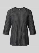 Gebreide pullover met ribboorden, model 'VIOLETTA'