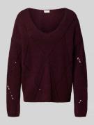 Gebreide pullover met pailletten