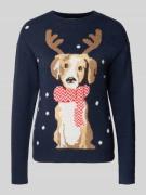 Kersttrui met ribboorden