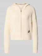 Comfort fit gebreid jack van puur katoen, model 'CALICO'