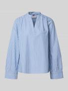 Relaxed fit blouse met lange mouwen van puur katoen