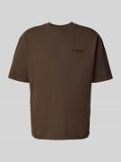 Oversized T-shirt met labelstitching