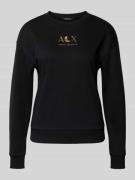 Sweatshirt met logo en ronde hals