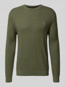 Gebreide pullover met labeldetail