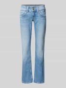 Slim fit jeans van katoenmix