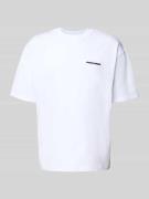 Oversized T-shirt met labelstitching