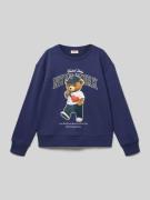 Regular fit sweatshirt van biologische katoenmix, model 'GLINDA'