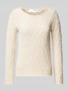 Gebreide pullover met ronde hals, model 'NIVA'