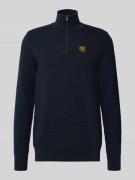 Gebreide pullover met ribboorden