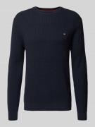Gebreide pullover met labeldetail