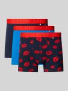Boxershort met elastische logoband in een set van 3 stuks