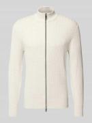 Gebreid jack met ritssluiting