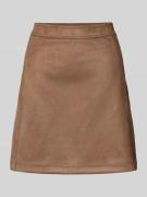 Minirok in leerlook, model 'Relvina cozy'