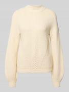 Regular fit gebreide pullover van viscosemix, model 'KATIA'