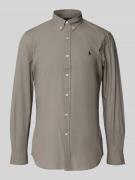 Vrijetijdsoverhemd met labelstitching