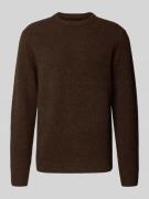 Loose fit gebreide pullover met wol, model 'BLASIMON'