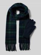 Handschoenen en sjaal in een set van wolmix