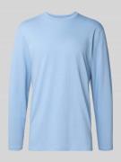 Shirt met lange mouwen en geribde ronde hals