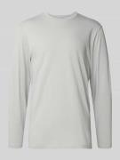 Shirt met lange mouwen en geribde ronde hals