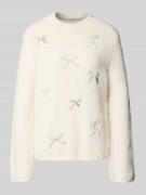 Regular fit gebreide pullover met wol