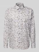 Regular fit zakelijk overhemd van katoen met kentkraag