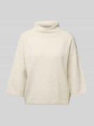 Gebreide pullover met opstaande kraag