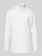 Regular fit zakelijk overhemd van katoen met kentkraag