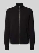 Gebreid jack met structuurmotief