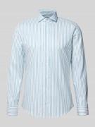 Slim fit zakelijk overhemd van katoen met kentkraag