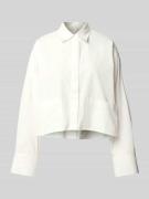 Relaxed fit blouse met opgestikte zakken, model 'LEE'