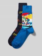 Sokken met elastische ribboordjes in een set van 2 paar