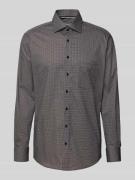 Regular fit zakelijk overhemd van katoen met kentkraag