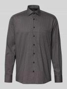 Comfort fit zakelijk overhemd van katoen met kentkraag