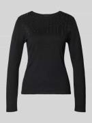 Slim fit pullover van viscosemix