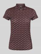 Slim fit T-shirt met polokraag