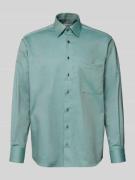 Comfort fit zakelijk overhemd van katoen met kentkraag